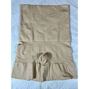 High Waisted Shapewear Shorts For Women Beige Size M Waist Abdomen Buttocks